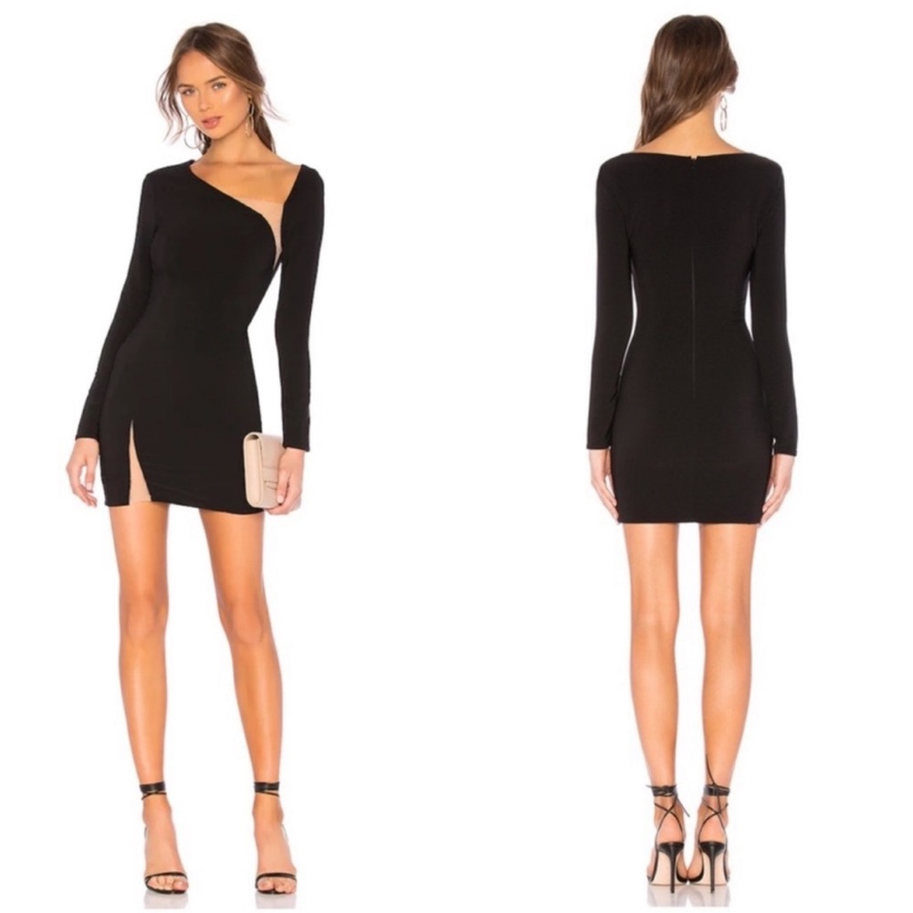 REVOLVE H:ours Black Surrender Mini Dress